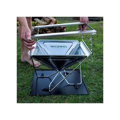 450 | Daeche Stainless Steel BBQ Image Showing BBQ Having The Height Adjustable Top Put On.