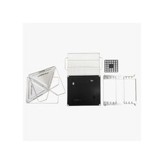 450 | Darche Stainless Steel BBQ Image Showing All Components, Singly Ready To Be Packed Away Or Put Together.  