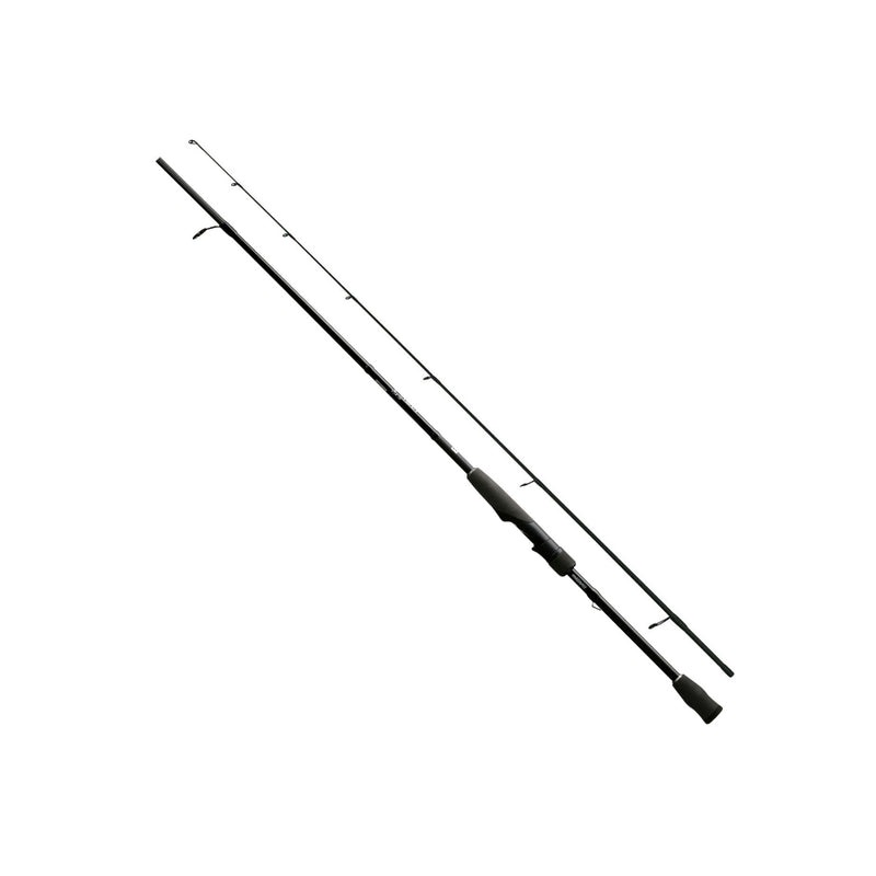 Black | Defy Black Medium - Heavy Spin Rod 15 - 40lb 2pc Image Showing Rod In Two Pieces.