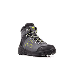 Slate | Desolve Rise Boots Image Showing Angled Front View Of One Single Boot.