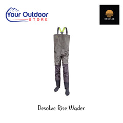 Desolve Rise Wader | Hero Image Showing All Logos And Titles.