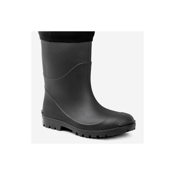 Black | Desolve Surge Wader Image Showing Side View Of The Wader Boot.