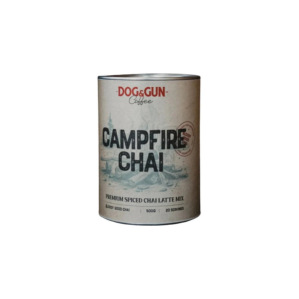 500g | Dog & Gun Campfire Chai Image Showing No Logos Or Titles.
