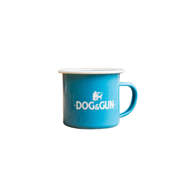 Blue/350ml | Dog & Gun Enamel Mug Image Showing No Logos Or Titles.