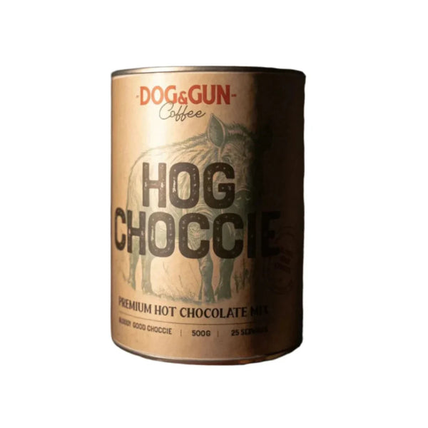500g | Dog & Gun Hog Choccie Image Showing No Logos Or Titles.