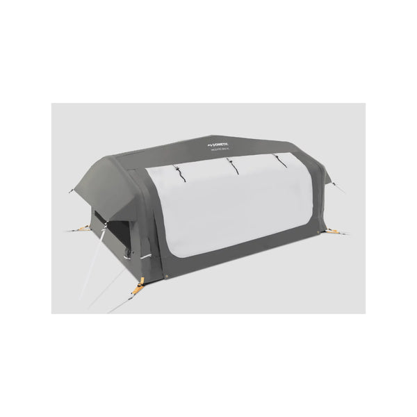 2 Person | Domectic Inflatable Swag FTC 2 TC Image Showing Angled Front View With Awning Closed.