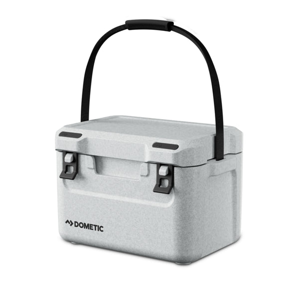 Stone | Dometic Cool Ice 15 L Rotomoulded Icebox. Angled Front View. 