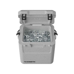 Stone | Dometic Cool Ice 28L Rotomoulded Icebox. Shown Full of Ice. 