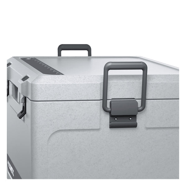 Stone | Dometic Cool Ice 87 L Rotomolded Icebox. Side View Showing Carry Handles. 