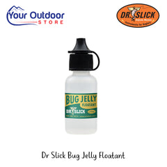 Dr Slick Bug Jelly Floatant | Hero Image Showing All Logos And Titles.