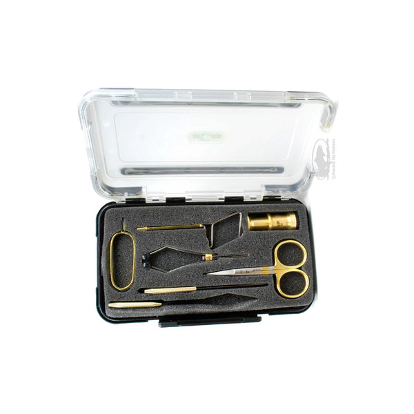 Assorted | Dr Slick Fly Tying Seven Tool Gift Set With Fly Box Image Showing No Logos Or Titles.