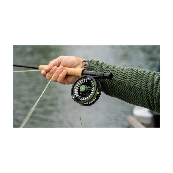 Temple Fork Outfitters Dispatch #1 Fly Reel With Sealed Drag | Image Showing The Dispatch Reel On A Rod(Sold Separately).