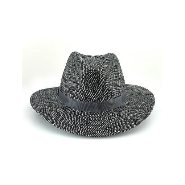 Black Combo |  Evoke Phoenix Panamate Sun Hat Image Showing Image Showing Front View.