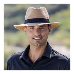 Caramel |  Evoke Phoenix Panamate Sun Hat Image Showing No Logos Or Titles.