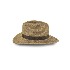 Chocolate |  Evoke Phoenix Panamate Sun Hat Image Showing Side View.