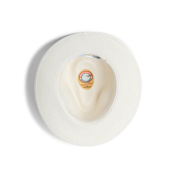 Ivory |  Evoke Phoenix Panamate Sun Hat Image Showing Underside.