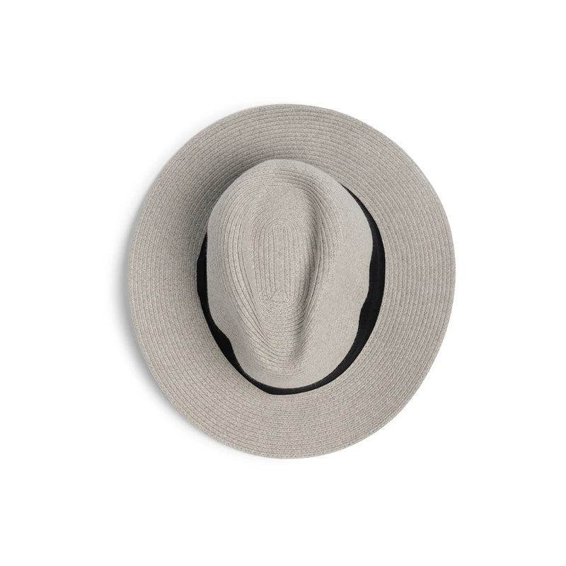 Light Grey |  Evoke Phoenix Panamate Sun Hat Image Showing Top View.