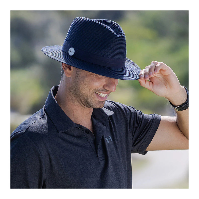 Navy | Evoke Phoenix Panamate Sun Hat Image Showing No Logos Or Titles.