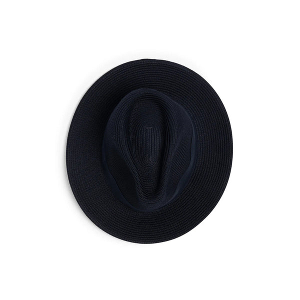 Navy |  Evoke Phoenix Panamate Sun Hat Image Showing Image Showing Top View.