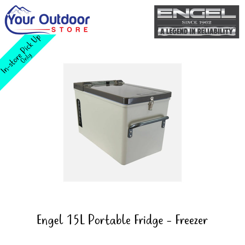 Engel 15L Portable Fridge - Freezer | Hero Image Showing All Logos And Titles.