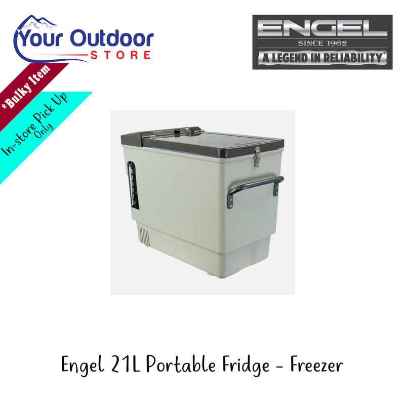 Engel 21L Portable Fridge-Freezer | Hero Image Showing All Logos And Titles.