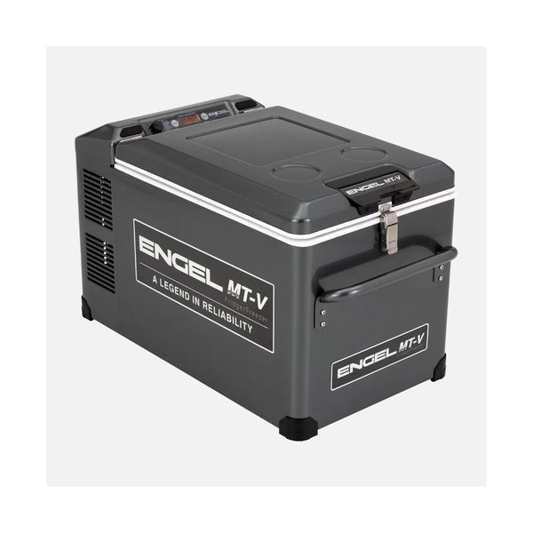 Gun Metal Grey | Engel 32L Portable Fridge Freezer Image Showing No Logos Or Titles.