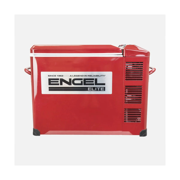 40L / Red | Engel 40L Elite Series Fridge - Freezer Image Showing Side View.