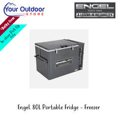 Engel 80L Portable Fridge - Freezer | Hero Image Showing All Logos And Titles.