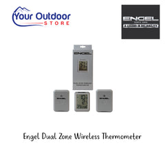 Engel Dual Zone Wireless Therometer. Hero Image Showing Logos and Title. 
