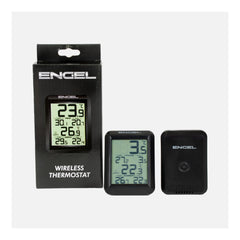 Engel Wireless Thermostat. Hero Image Showing Logos and Title. 