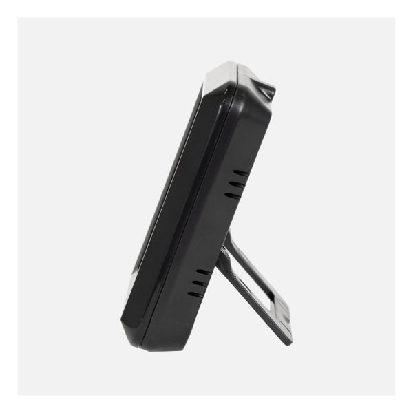 Black | Engel Wireless Thermostat. Side View.
