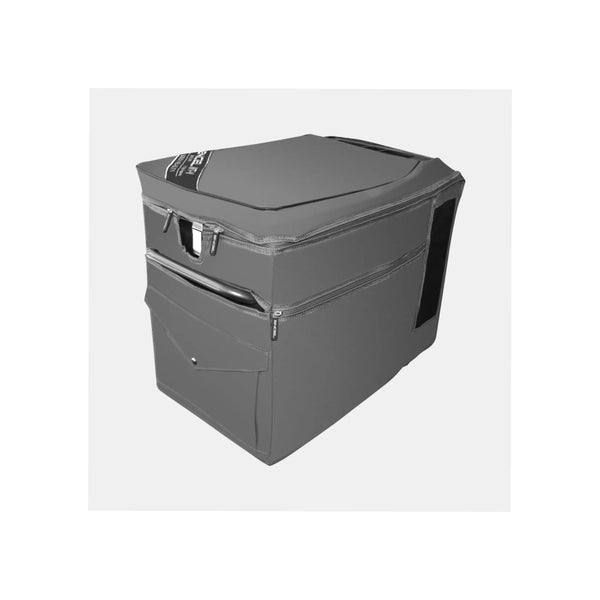 Grey | Engel Transit Bag Premium To Suit 80L Fridge - Freezer And 75L Combi Image Showing Angled Side View.