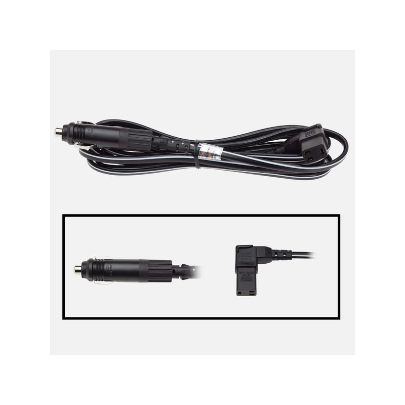 Engel Type J 12 Volt DC Cord C-F Series | Image Showing Cord Wrapped Up And Both Ends Of The Cord.