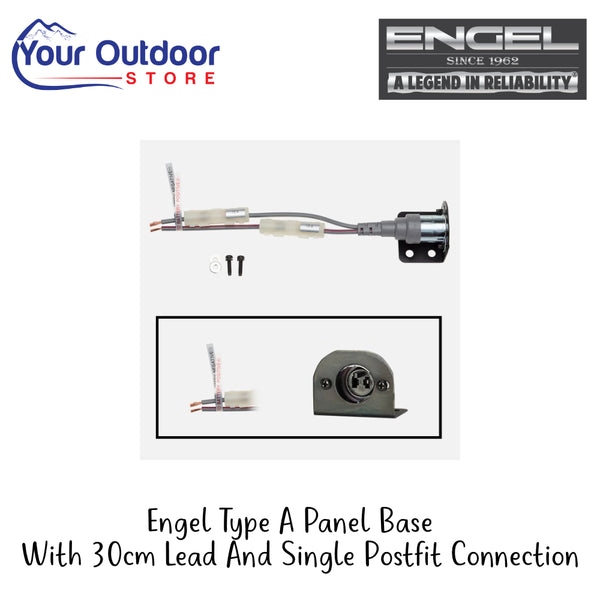 Engel Type A Panel Base With 30cm Lead And Single Postfit Connection | Hero Image Showing All Logos And Titles.