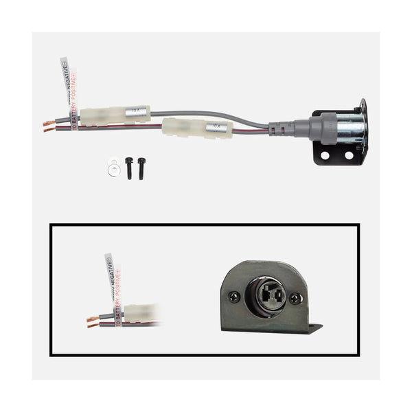 Grey | Engel Type A Panel Base With 30cm Lead And Single Postfit Connection Image Showing No Logos Or Titles.
