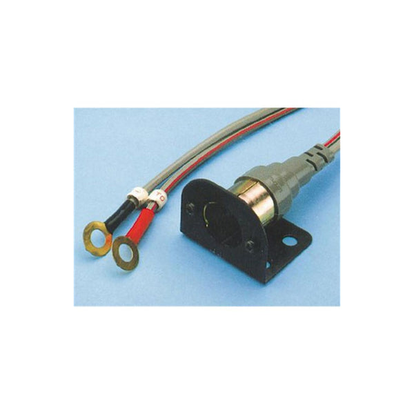Grey | Engel Type A Panel Base With 4m Lead And Single Postfit Connection Image Showing Close Up View Of Both Ends Of The Lead.