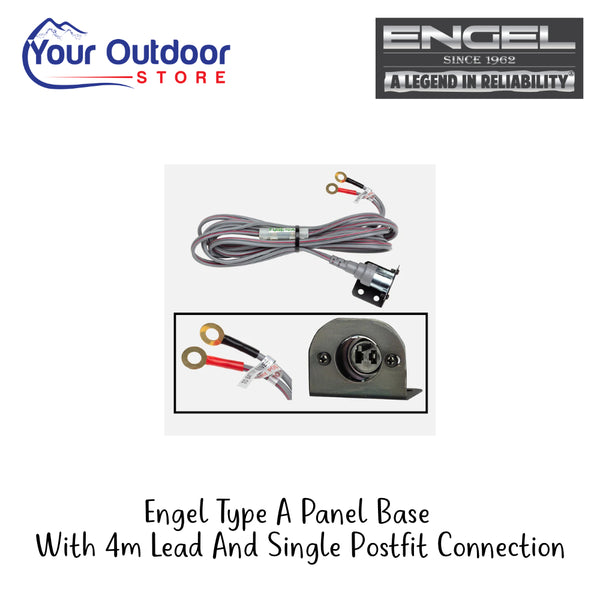 Engel Type A Panel Base With 4m Lead And Single Postfit Connection | Hero Image Showing All Logos And Titles.
