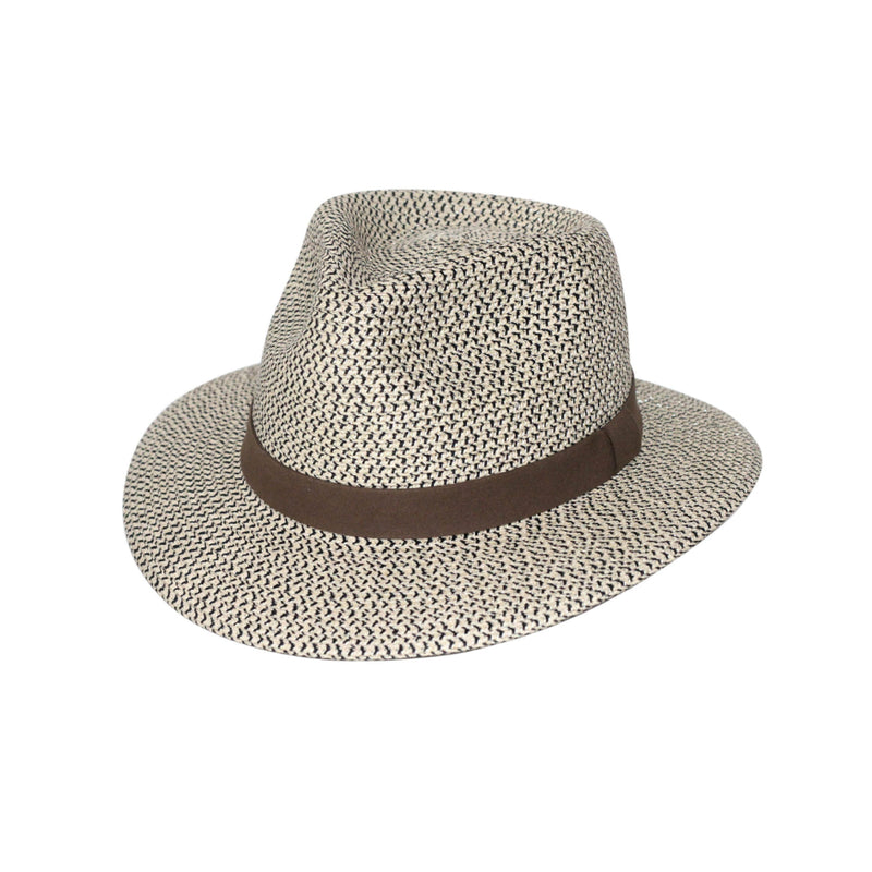 Brown / Ivory | Evoke Charlie Fedora Image Showing No Model.
