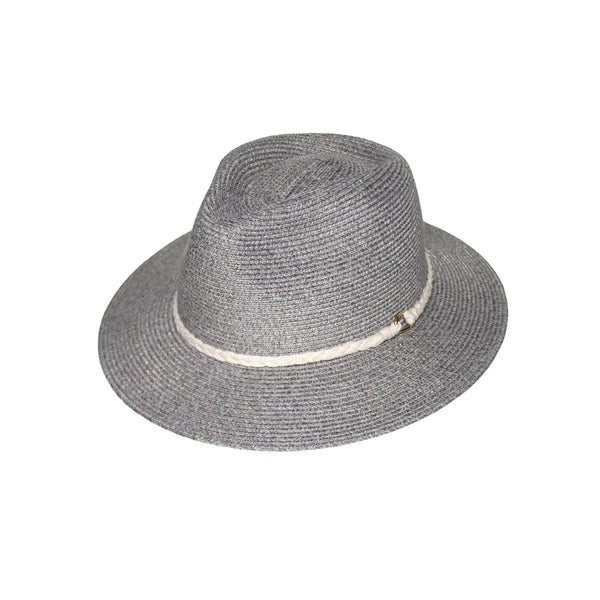 Mixed Grey | Evoke Keely Fedora Image Showing No Logos Or Titles.
