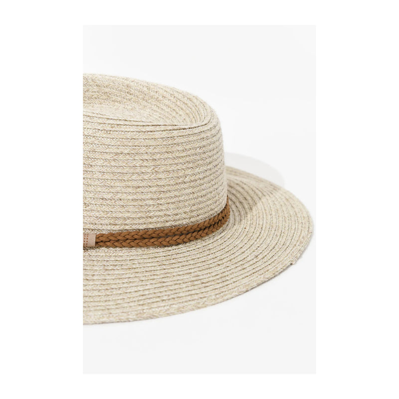 Sand | Evoke Keith Fedora Sun Hat Image Showing Close Up Of Details On  The Sun Hat.