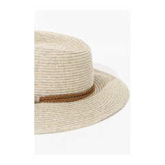 Sand | Evoke Keith Fedora Sun Hat Image Showing Close Up Of Details On  The Sun Hat.