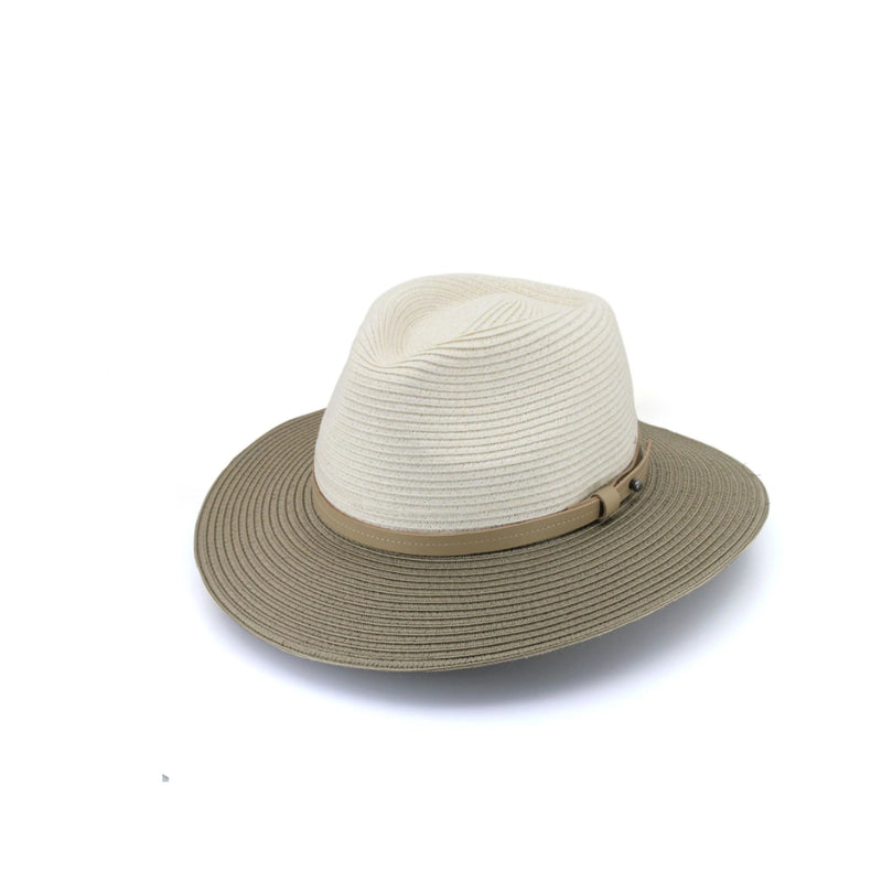 Ivory / Khaki | Evoke Lexi Fedora Image Showing No Logos Or Titles.