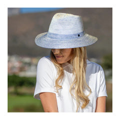 Mixed Seafoam. Evoke Maddi Sun Hat, Front View on Model.