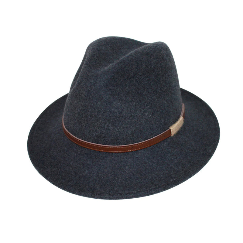Ash Grey | Evoke Paterson Australian Wool Felt Fedora Image Showing No  Model.