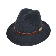 Ash Grey | Evoke Paterson Australian Wool Felt Fedora Image Showing No  Model.