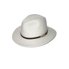 Ivory | Evoke Paterson Australian Wool Felt Fedora Image Showing No Model.