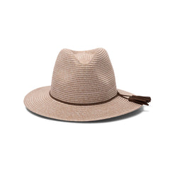 Wheat | Evoke Rosebud Flexibraid Fedora Image Showing No Logos Or Titles.