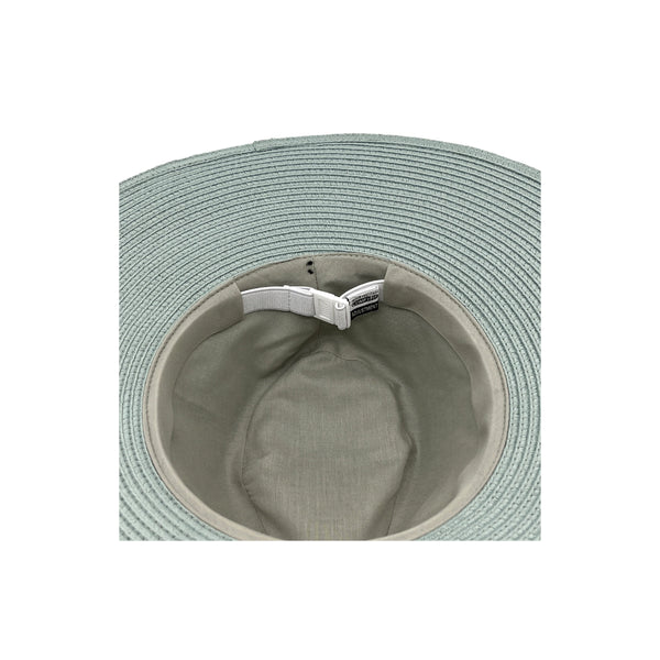 Mix Seafoam | Evoke Susie Wide Brim Fedora Image Showing Bottom View.