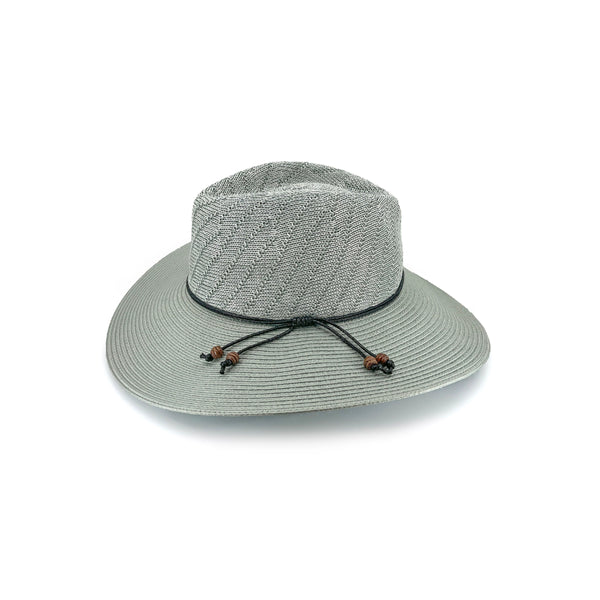 Mix Seafoam | Evoke Susie Wide Brim Fedora Image Showing Side View.