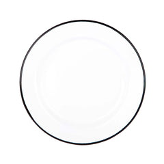 Black / White | Falcon Housewares 20cm Side Plate. Top View.